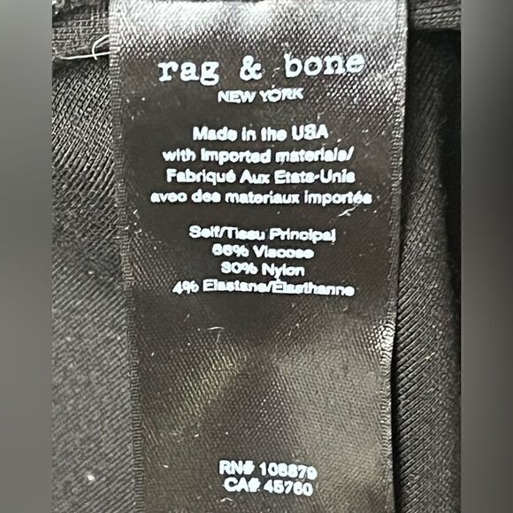 rag & bone Black Tie Ankle Leggings - Picture 8 of 8